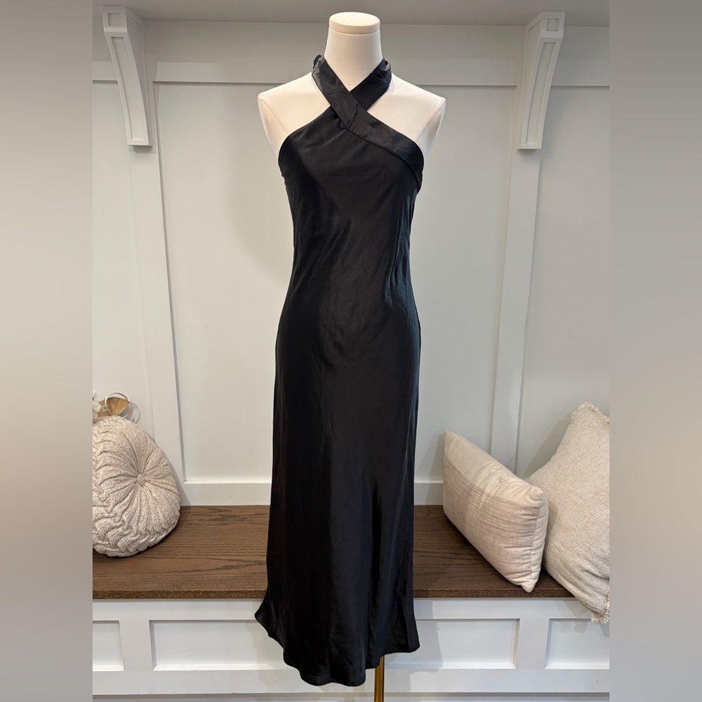 Petal & Pup Midnight Halter Maxi Dress - Picture 4 of 7